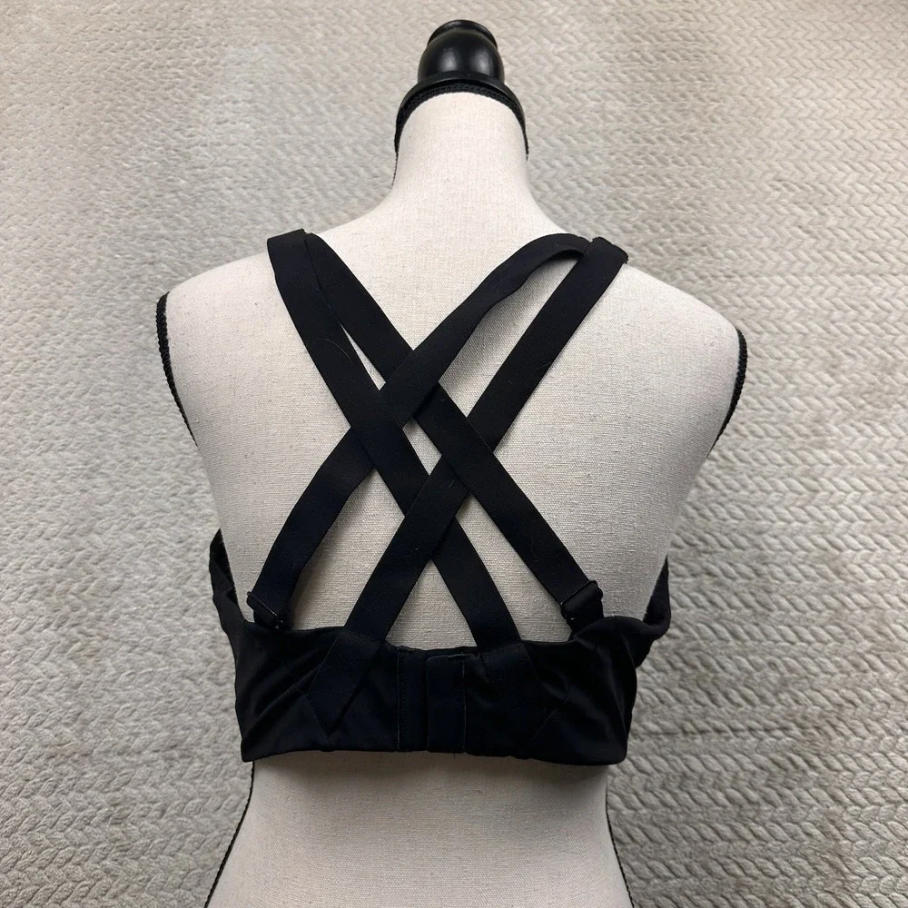 Lululemon Energy Bra High Support Black Size 40D Athletic Cups Adjustable